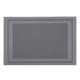 thumbnail image 1 of ROSOZ Nordic Japanese Chinese Woven Square Double Frame PVC Place Mats Heat Resistant Minimalist Dining Tableware, 1 of 9