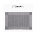 thumbnail image 1 of ROSOZ Nordic Japanese Chinese Woven Square Double Frame PVC Place Mats Heat Resistant Minimalist Dining Tableware, 1 of 7