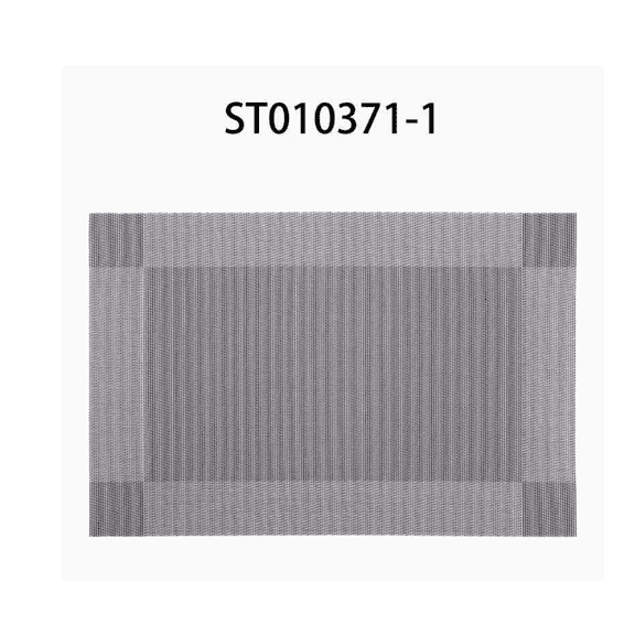 ROSOZ Nordic Japanese Chinese Woven Square Double Frame PVC Place Mats Heat Resistant Minimalist Dining Tableware