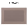 thumbnail image 1 of ROSOZ Nordic Japanese Chinese Woven Square Double Frame PVC Place Mats Heat Resistant Minimalist Dining Tableware, 1 of 7