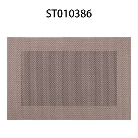 ROSOZ Nordic Japanese Chinese Woven Square Double Frame PVC Place Mats Heat Resistant Minimalist Dining Tableware