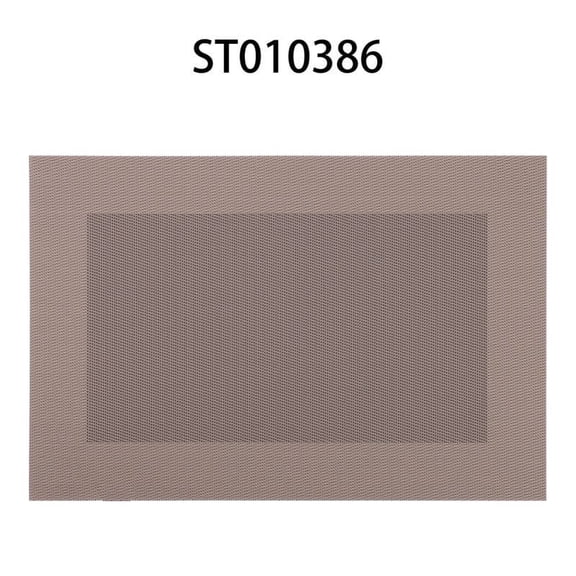 ROSOZ Nordic Japanese Chinese Woven Square Double Frame PVC Place Mats Heat Resistant Minimalist Dining Tableware