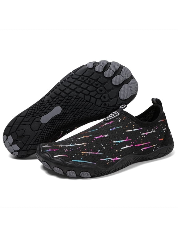 Unisex Quick-Dry Water Shoes, Lightweight Non-Slip Breathable Sneakers for Beach, Hiking, Wading & Gym