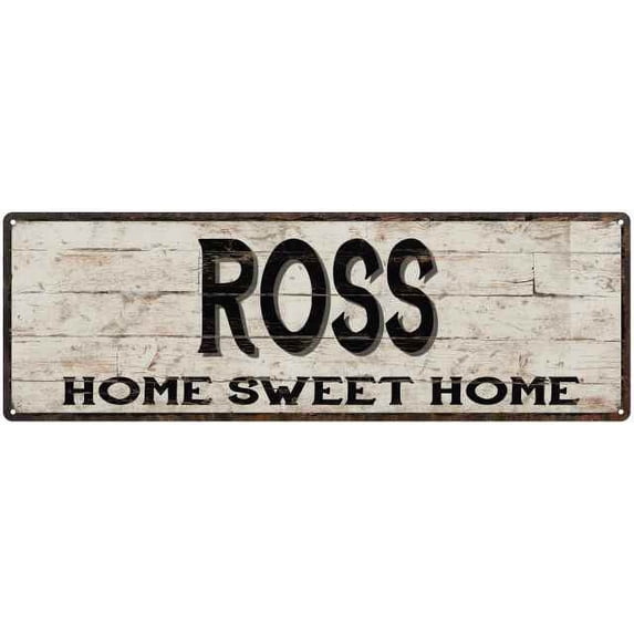 ROSS Rustic Home Sweet Home Sign Gift 8x24 Metal Decor 108240084089