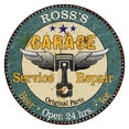 thumbnail image 1 of ROSS'S Garage 12" Round Metal Sign Man Cave Home Wall Décor 200120027109, 1 of 1