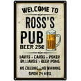 thumbnail image 1 of ROSS'S Pub Sign Vintage Man Cave Bar Wall Decor Gift 8x12 Metal 108120028285, 1 of 1