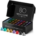 ROSSO CAFFE Espresso Coffee Pods, Compatible with Nespresso Original