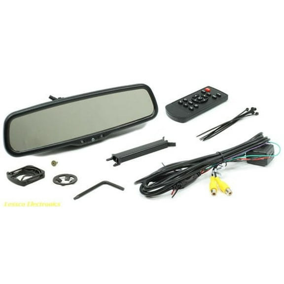 ROSTRA 250-8830 Auto Dimming Mirror w/4.3" LCD Display & DUAL CAMERA INPUTS!