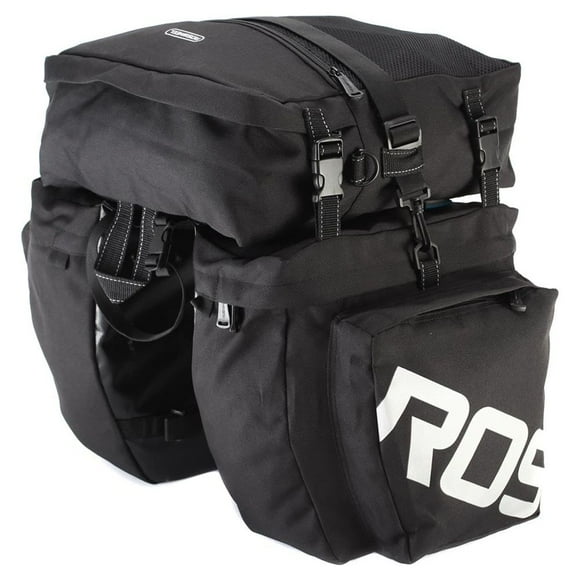 ROSWHEEL 3 in 1 Multifunction Road MTB Mountain Bike Bag,  Pannier Rear Seat Trunk Bag
