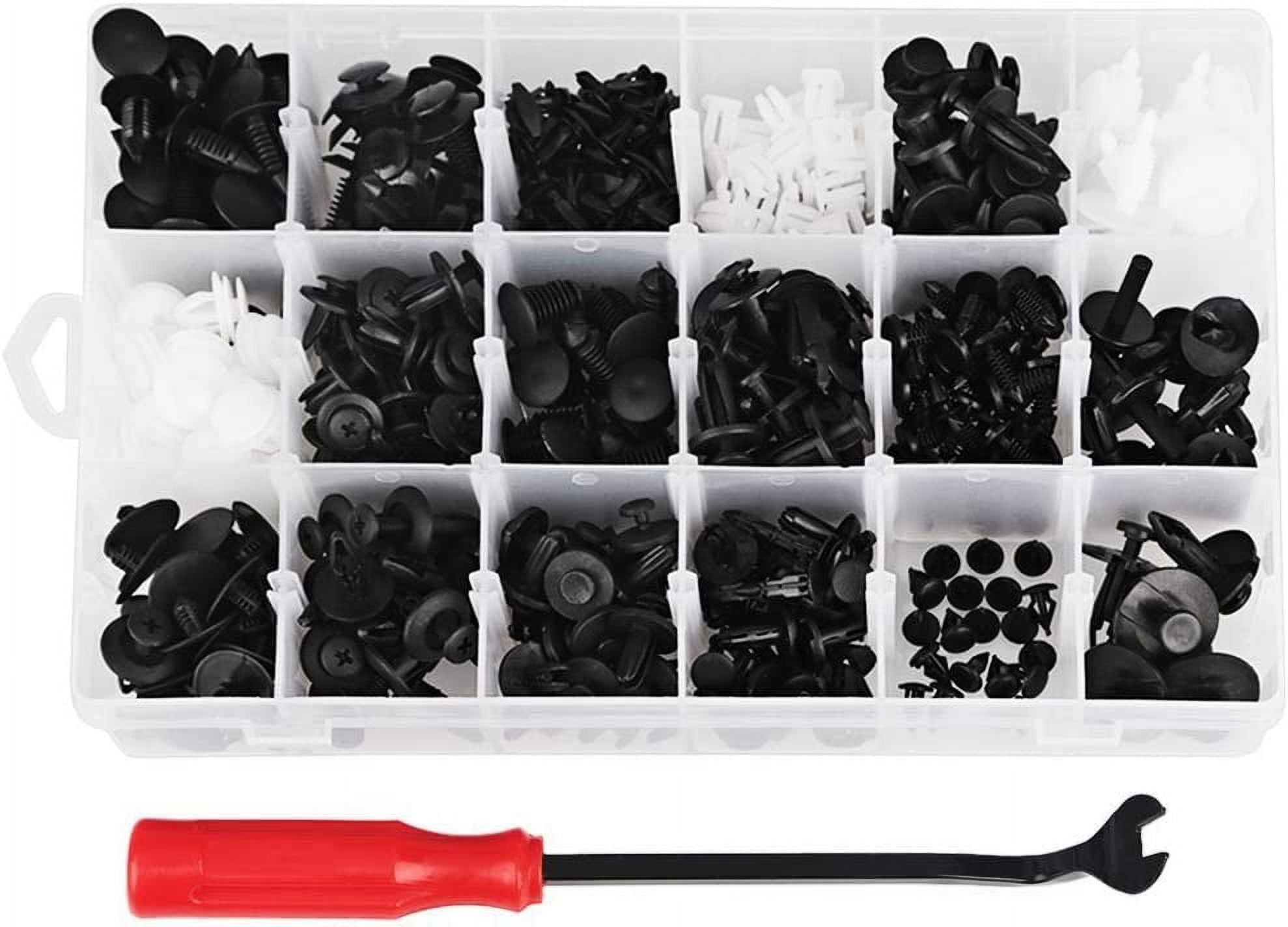 ROSY PIXEL 415pcs Car Plastic Rivets Fastener Bumper Push Pin Clip ...