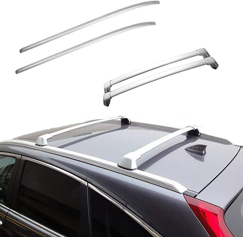 ROSY PIXEL 4Pcs Roof Rack Set for Honda CR-V CRV 2012-2016 Silver ...