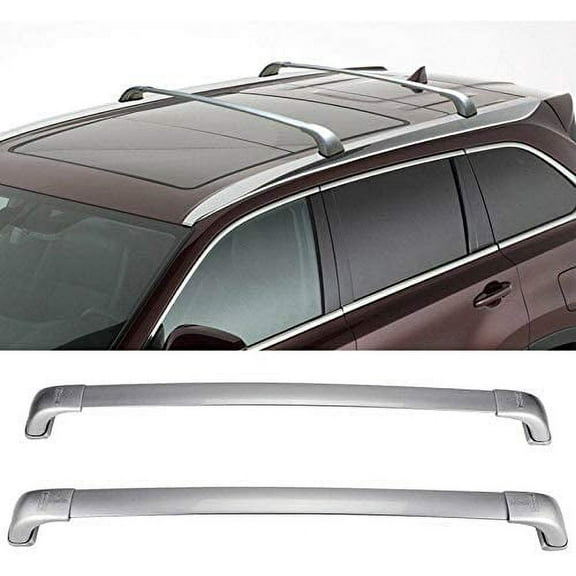 ROSY PIXEL Roof Rack Cross Bars 2014-2019 for Toyota Highlander Cargo Top Rail Replace PT278-48170 (Silver)