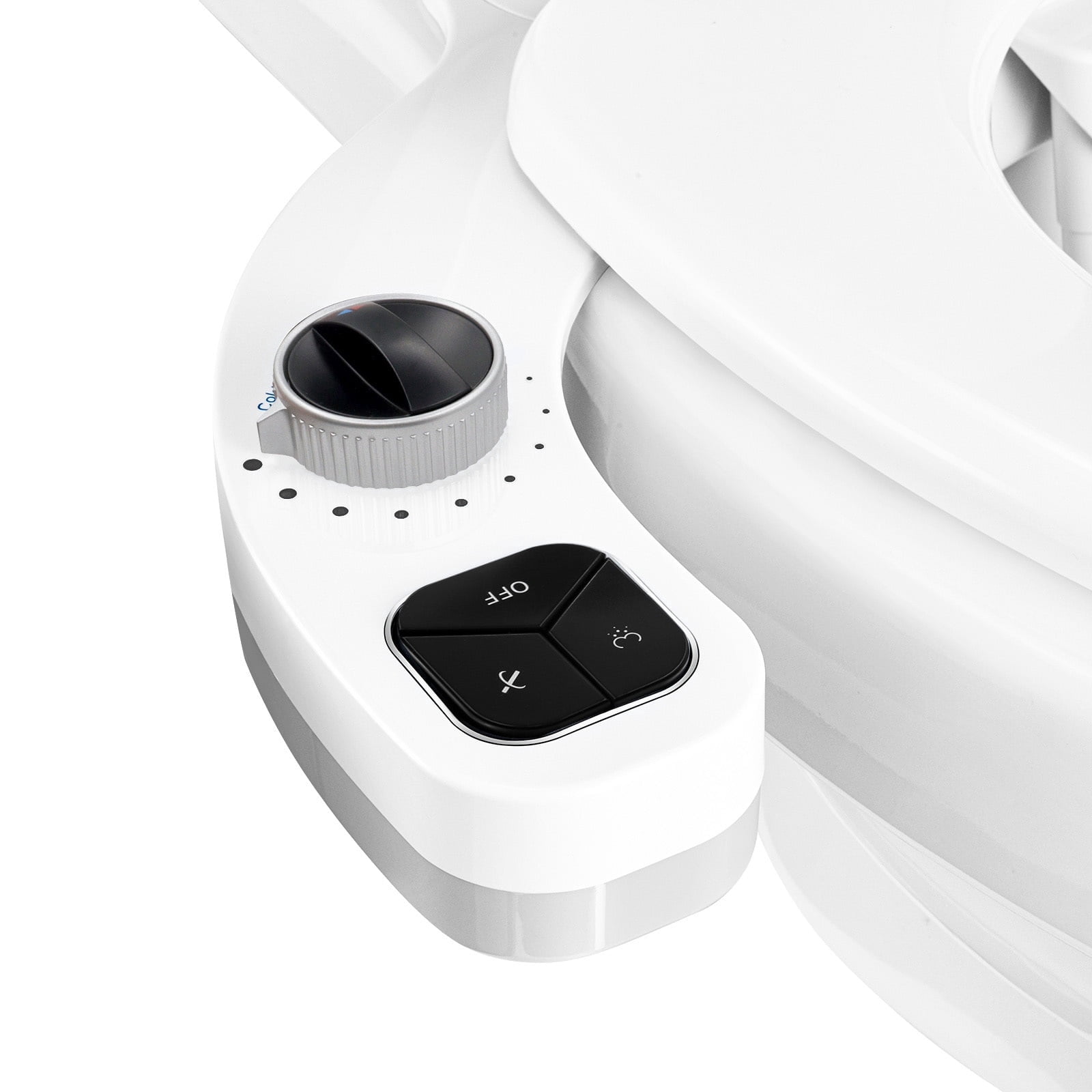 ROSYNEY Bidet Attachments,Hidden Nozzle,Bidet for Existing Toilets,Adjustable Water Pressure, Ease of Installation，Black