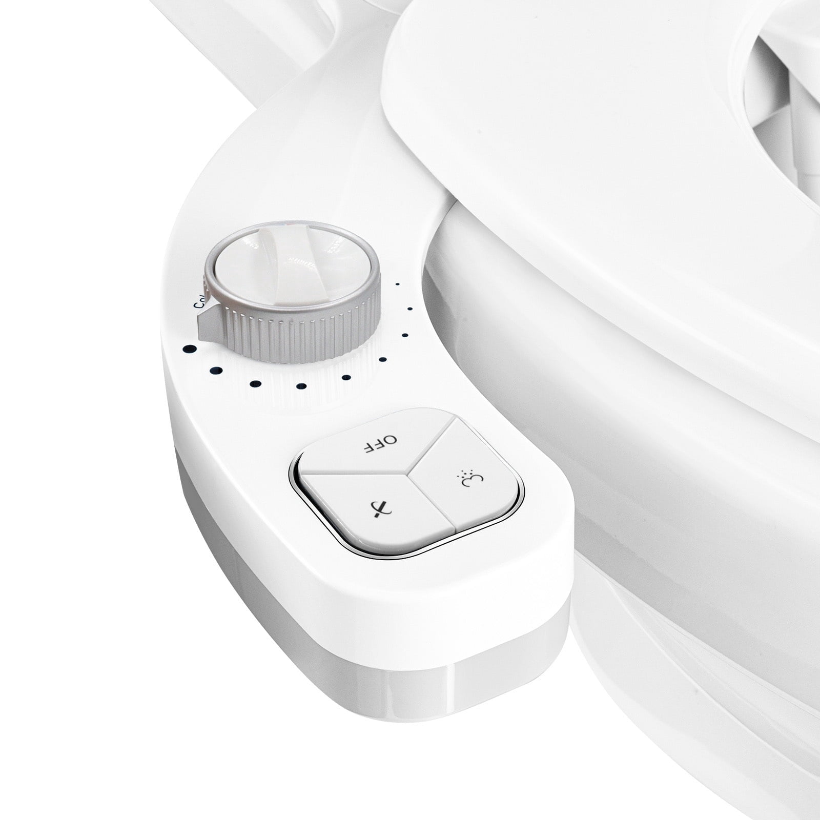 ROSYNEY Bidet Attachments, Ultra-Slim Hygienic Bidet for Existing Toilets,Adjustable Water Pressure, Ease of Installation,White