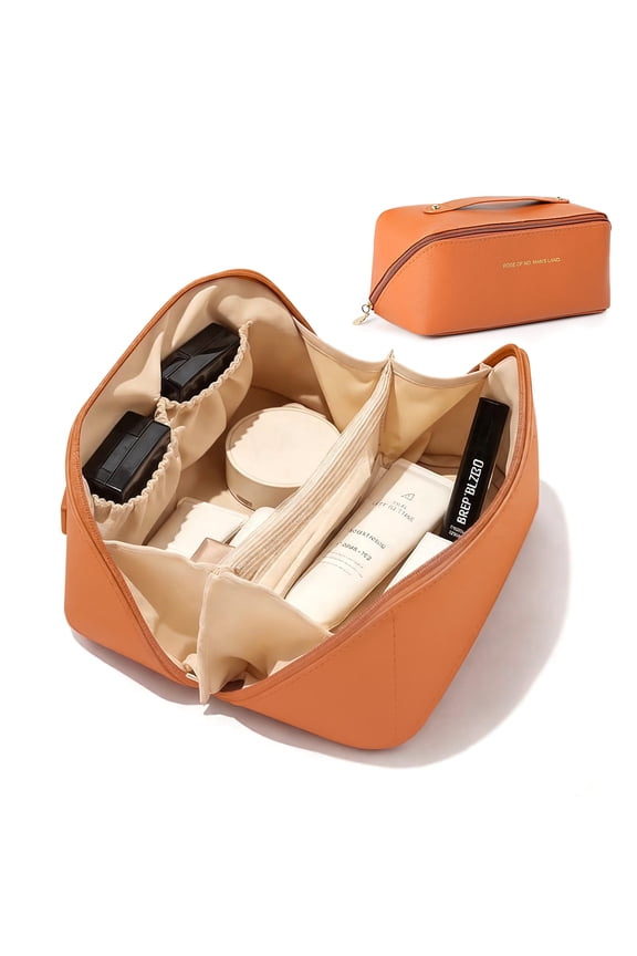 Travel Makeup Bag for Women, Large Capacity Waterproof Cosmetic Bag, Portable Toiletry Bag for Toiletries, Cosmetics and Beauty Essentials