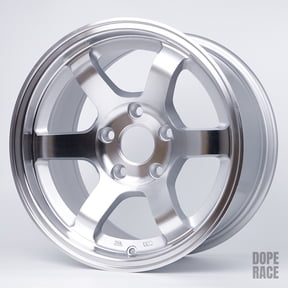 ROTA GRID CONCAVE (15X8 ET20 5X114.3 73 Hub) FULL ROYAL PLAIN SILVER Wheel Rim