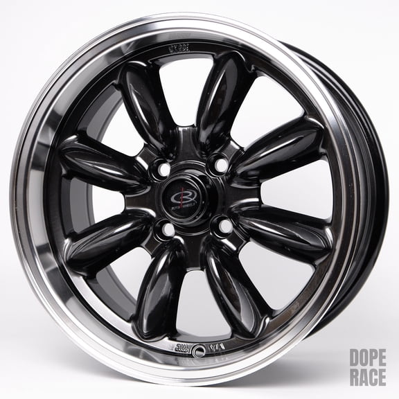 ROTA RB (15X8 ET35 4X100 67.1 Hub) ROYAL HYPER BLACK Wheel Rim