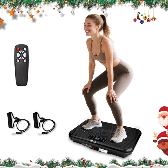 BEF Vibrating Plate Exercise Machine, 150 Watts for Women and Men, Net Weight 20lbs, Product Net Content Uom, Black