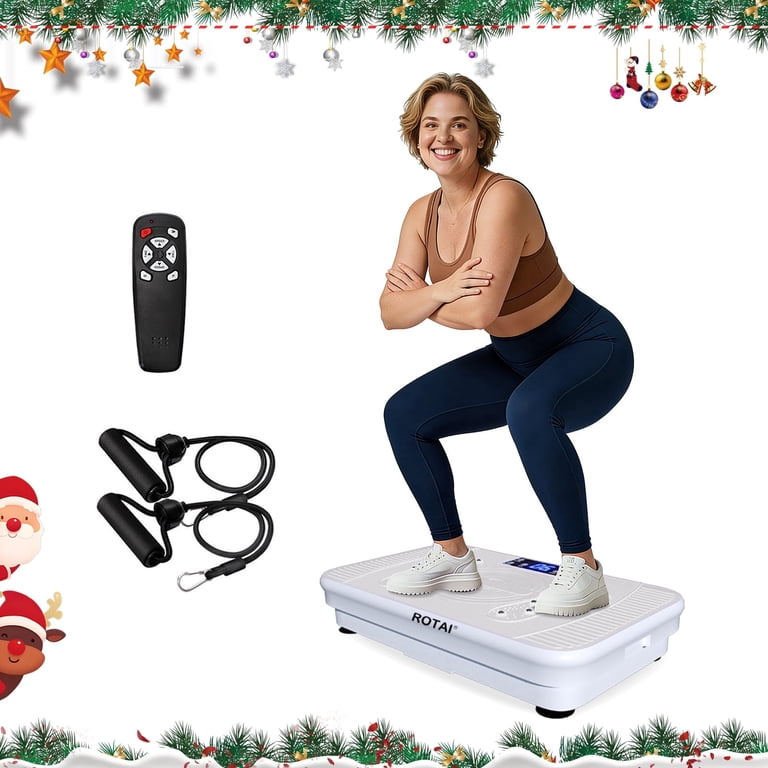 BEF Vibrating Plate Exercise Machine with LED Display, 99 Adjustable Speeds  Power, 300 lbs 150 watts Shake Board Sport Gym for Women and Men, Gray