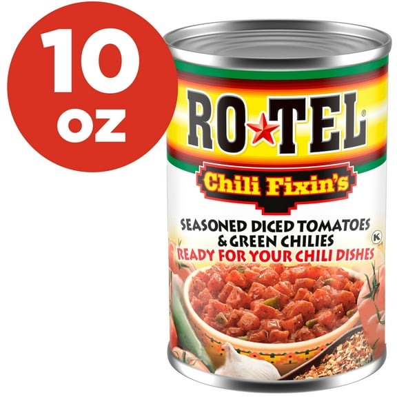 ROTEL Chili Fixin's Diced Tomatoes & Green Chilies, 10 oz