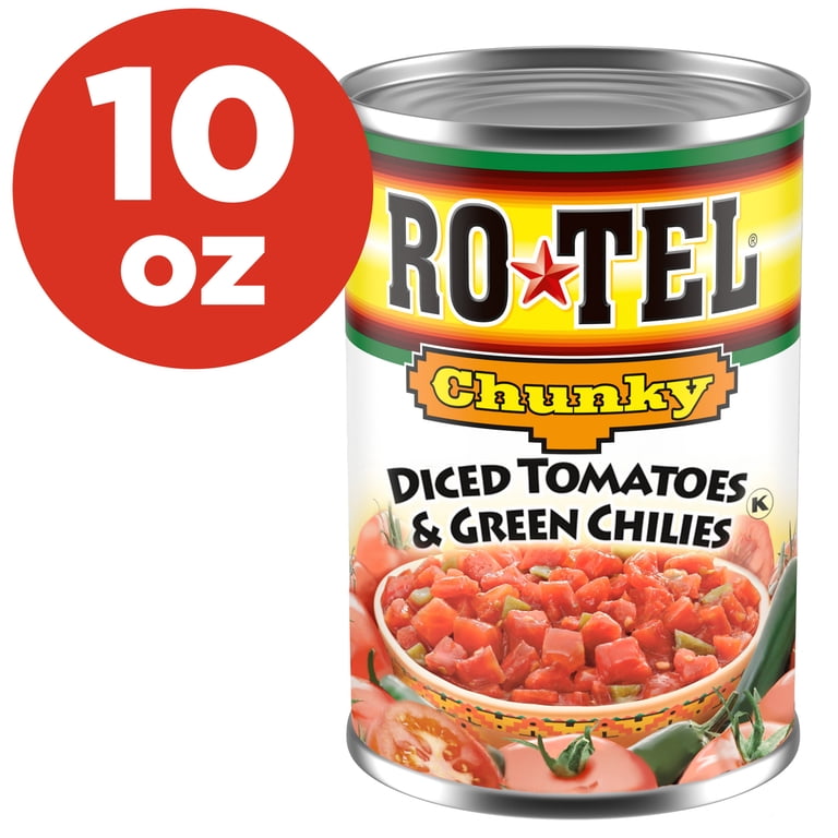 RO*TEL Chunky Diced Tomatoes and Green Chilies, 10 oz Can