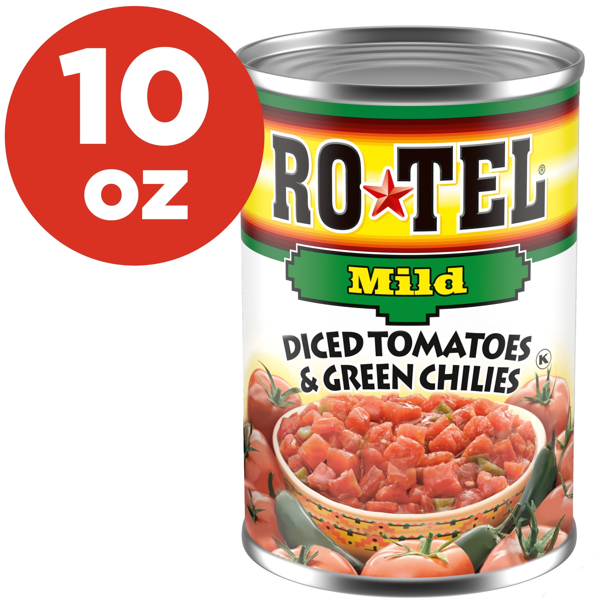 ROTEL Mild Diced Tomatoes and Green Chilies, 10 oz