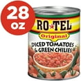 thumbnail image 1 of ROTEL Original Diced Tomatoes and Green Chilies, 28 oz, 1 of 8