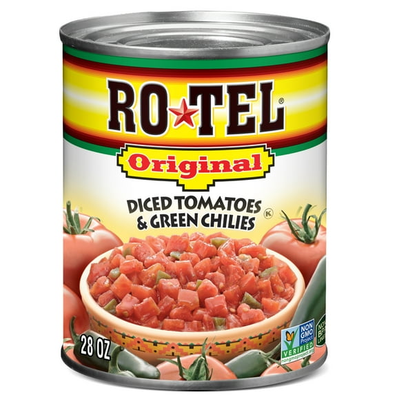 ROTEL Original Diced Tomatoes and Green Chilies, 28 oz