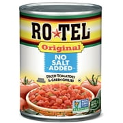 ROTEL Original No Salt Added Diced Tomatoes and Green Chilies, 10 oz