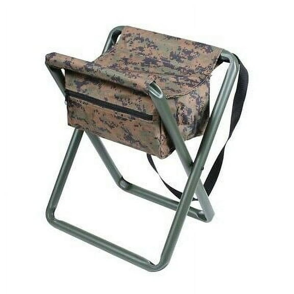 ROTHCo Deluxe Stool With Pouch Color: Woodland Digital Camo
