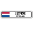 thumbnail image 1 of ROTTERDAM NETHERLANDS Street Sign Netherlander Dutch flag city country gift, 1 of 5
