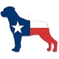 thumbnail image 1 of ROTTWEILER Shaped Texas Flag Sticker (tx bumper decal)- Sticker Graphic Decal, 1 of 3