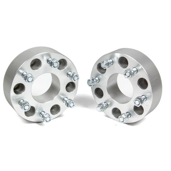 ROUGH COUNTRY 1101 Wheel Spacers 2-inch Wheel Spacer Pair 6x5.5 Pair Fits select: 1999-2021 CHEVROLET SILVERADO, 1995-2018 CHEVROLET TAHOE