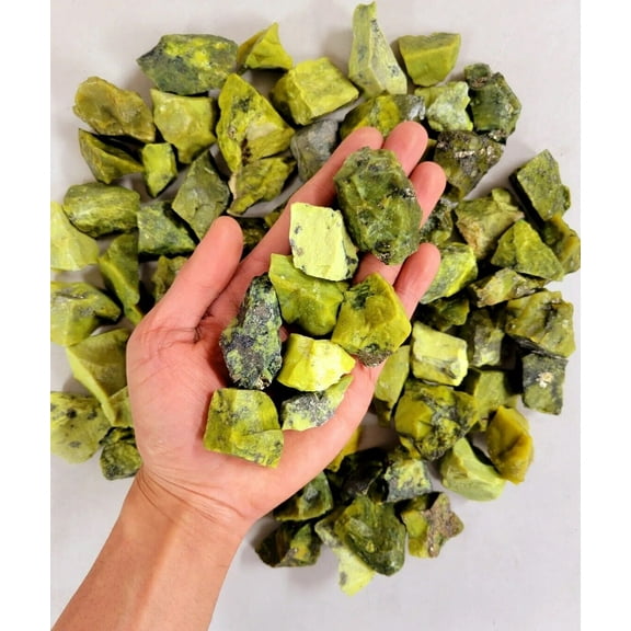 ROUGH SERPENTINE CRYSTAL STONES BULK INDIA, RAW GEMSTONES FOR TUMBLING & HEALING