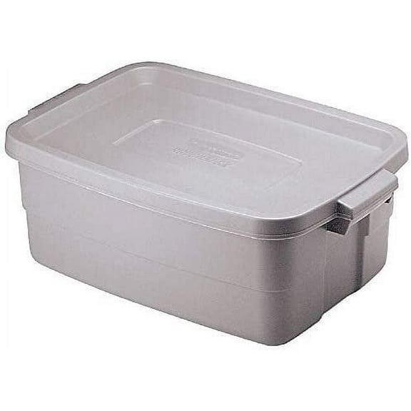 Rubbermaid Roughneck Tote - Stackable Storage Box - 10 Gal, Gray