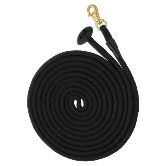 ROUND COTTON LUNGE BRASS SNAP