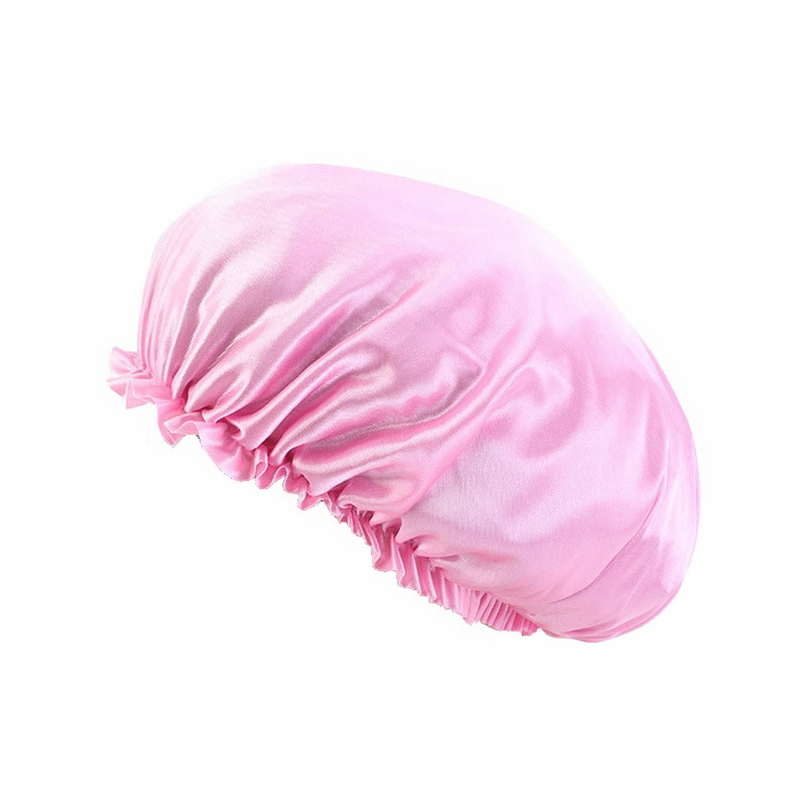 ROUYCD Imitation Silk Lace Round Cap Sleeping Cap Chemotherapy Cap