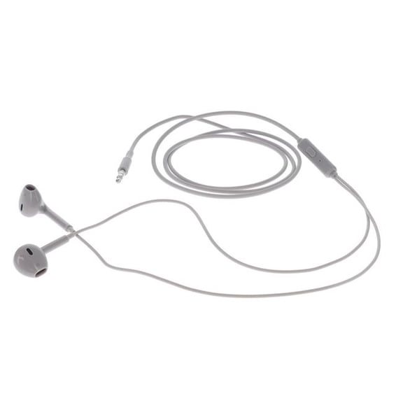 Rove RVWE35MET 3.5mm Headphones Hi-fi Wired Open-ear Earbuds Audio Jack With Mic Volume Control Earphones-metallic