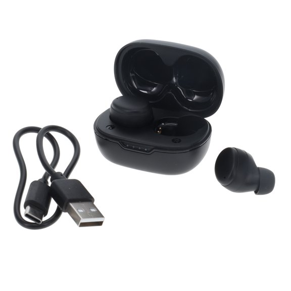 Rove RVTWSBLK Rove Wireless Earbuds Bluetooth 5.3 Headphones In-Ear Headset Earbuds with Charging Case-Black