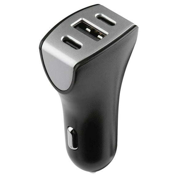 Rove Triple DC Car Charger USB-A and Dual USB-C(R) 18W - Fast Charge DC Adapter