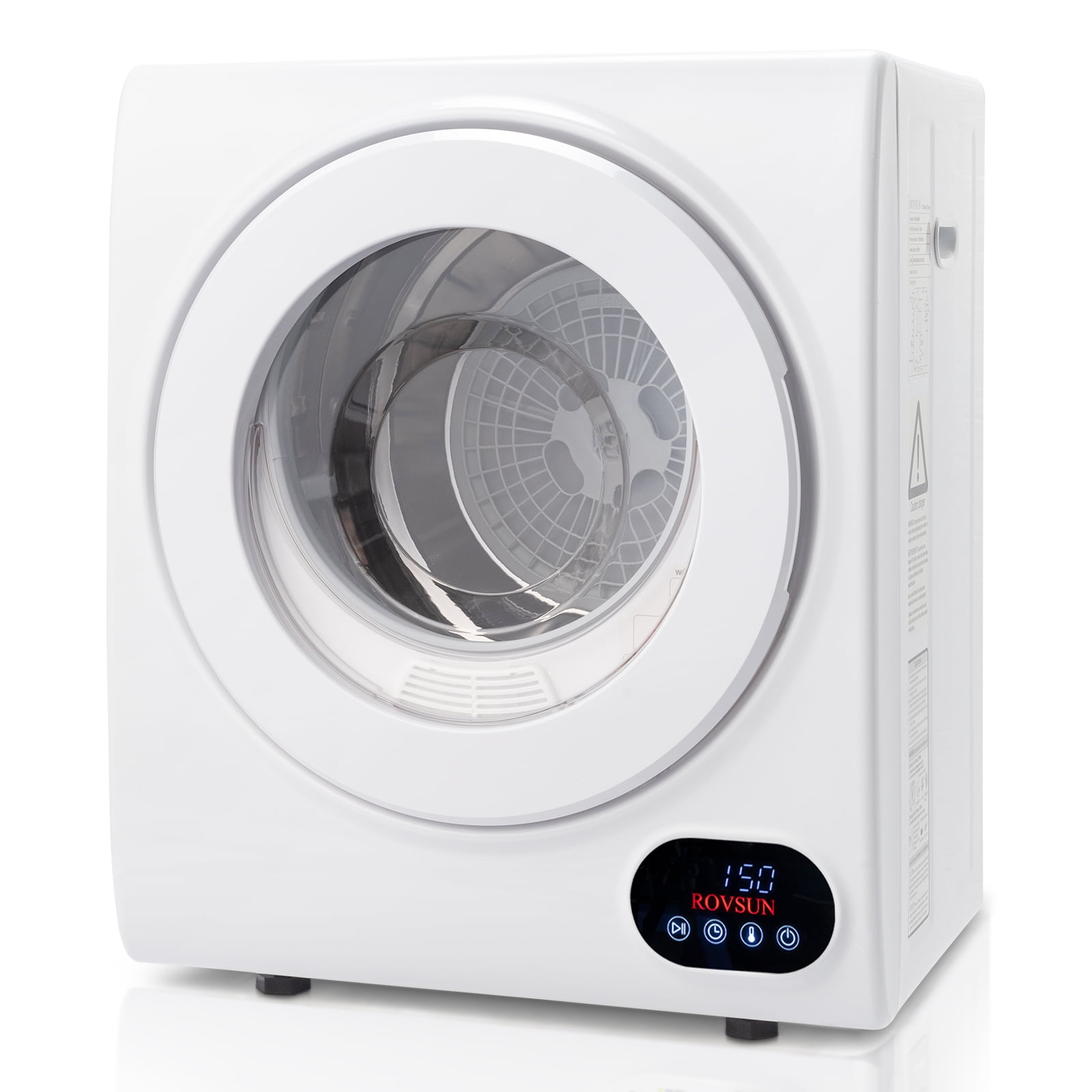 120V Portable Dryer,Portable Dryer Machine for Clothes,High End Laundry  Front Load Tumble Dryer Machine with Stainless Steel Tub & Touch Control  Screen for Apartment,Dorm-1500W