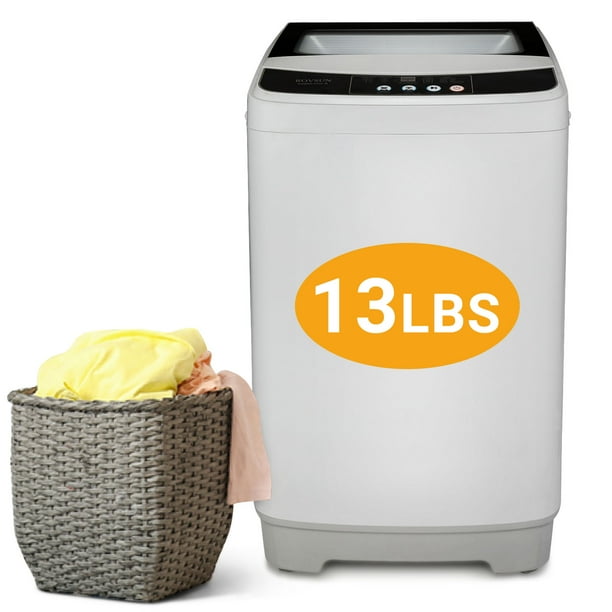 ROVSUN 13lbs Portable Washing Machine, 1.32cu.ft FullAutomatic Mini