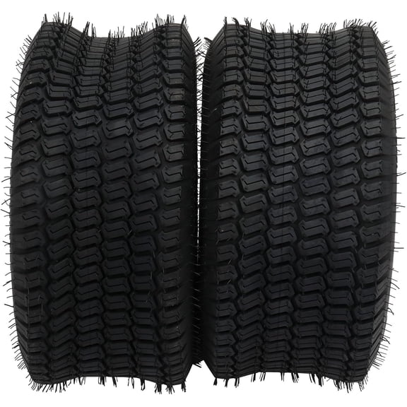 ROVSUN 16x6.50-8 2PR Lawn Mower Tires, Set of 2 Tubeless Turf Tires for Lawn & Garden