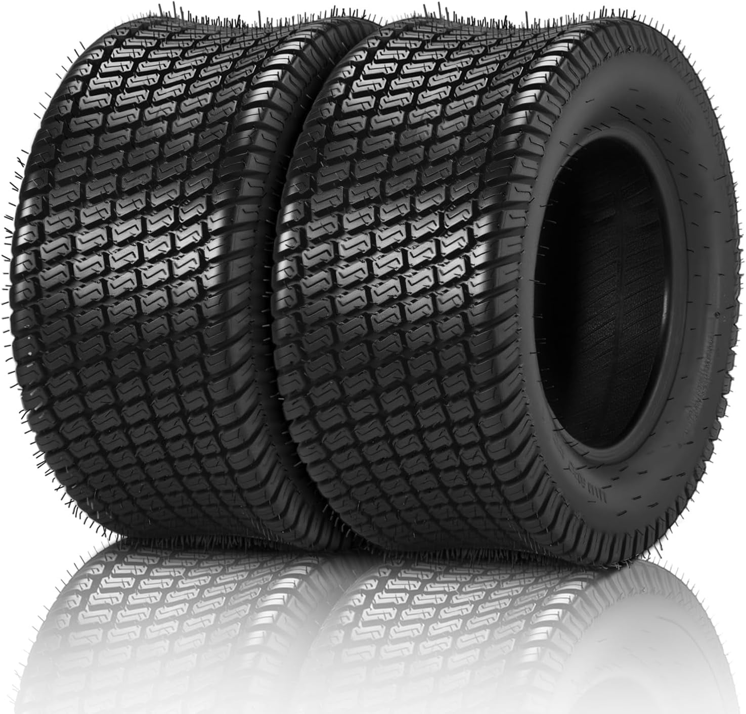 ROVSUN 18x9.50-8 Lawn Mower Tires, Set of 2 Tubeles Turf Tire for Lawn ...