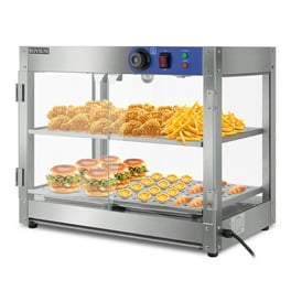 Yescom Pizza Food Warmer Commercial Countertop Display Case 2 Tier –  yescomusa