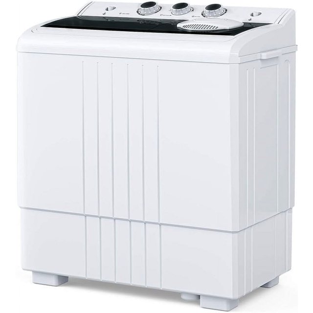 ROVSUN 21LBS Portable Washer & Dryer Combo, Compact Twin Tub with Pump