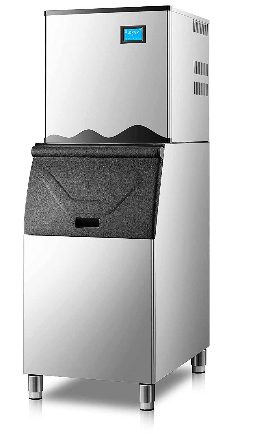 ROVSUN 400LBS/24H Commercial Ice Maker Machine with LCD Touch Panel