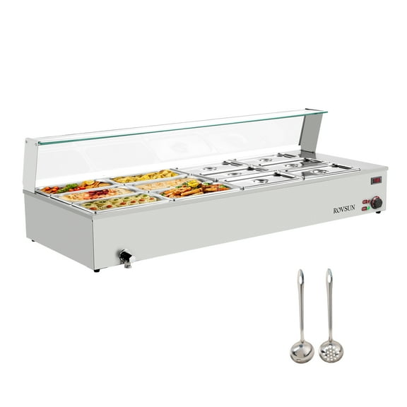 ROVSUN 96 QT Stainless Steel Chafing Dishes with Items Included