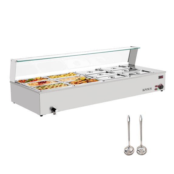 ROVSUN 96 QT Stainless Steel Chafing Dishes with Items Included