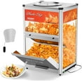thumbnail image 1 of ROVSUN Nacho Chip Warmer, Nacho Machine Food Warmer Display Case Countertop with Warming Light Glass Door Scoop Removable Deflection for Chips Peanuts Popcorn Stainless Steel, 1 of 7